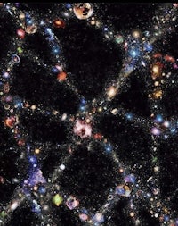 nasa's new image of a cluster of galaxies